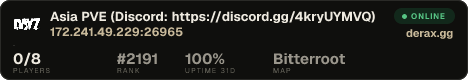 Asia PVE (Discord: https://discord.gg/4kryUYMVQ)