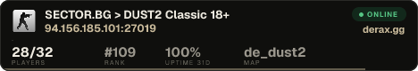 SECTOR.BG > DUST2 Classic 18+