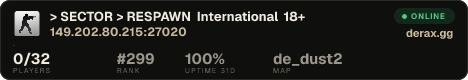 > SECTOR > RESPAWN International 18+