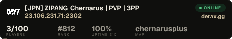 [JPN] ZIPANG Chernarus | PVP | 3PP