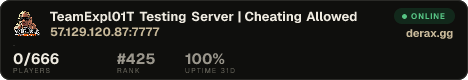 TeamExpl01T Testing Server | Cheating Allowed