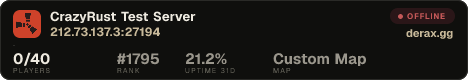 CrazyRust Test Server