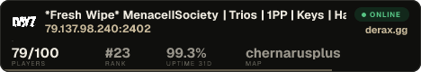 *Fresh Wipe* MenaceIISociety | Trios | 1PP | Keys | Hacked Crat