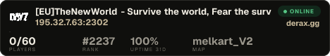 [EU]TheNewWorld - Survive the world, Fear the survivors