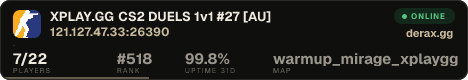XPLAY.GG • CS2 DUELS 1v1 #27 • [AU]
