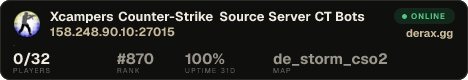 Xcampers Counter-Strike Source Server CT Bots