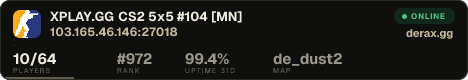 XPLAY.GG • CS2 5x5 #104 • [MN]