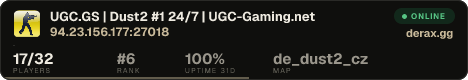UGC.GS | Dust2 #1 24/7 | UGC-Gaming.net