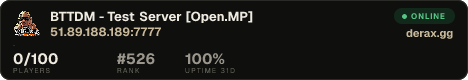 BTTDM - Test Server [Open.MP]