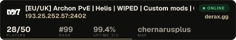 [EU/UK] Archon PvE | Helis | WIPED | Custom mods | Cars | Staff
