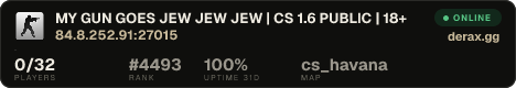MY GUN GOES JEW JEW JEW | CS 1.6 PUBLIC | 18+