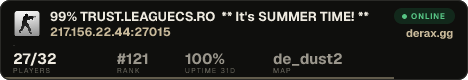 ████ 99% TRUST.LEAGUECS.RO ** It's SUMMER TIME! **