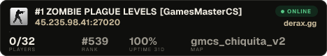 #1 ZOMBIE PLAGUE LEVELS [GamesMasterCS]