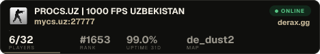 PROCS.UZ | 1000 FPS UZBEKISTAN