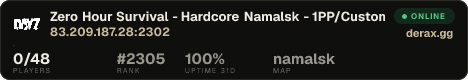 Zero Hour Survival - Hardcore Namalsk - 1PP/Custom Bridges/Town
