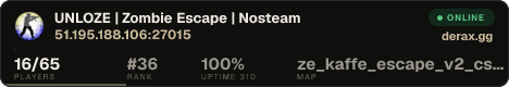 UNLOZE | Zombie Escape | Nosteam