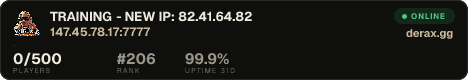 TRAINING - NEW IP: 82.41.64.82