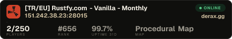 [TR/EU] Rustfy.com - Vanilla - Monthly