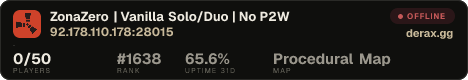 ZonaZero | Vanilla Solo/Duo | No P2W