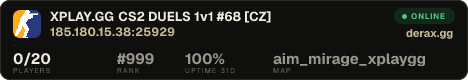 XPLAY.GG • CS2 DUELS 1v1 #68 • [CZ]