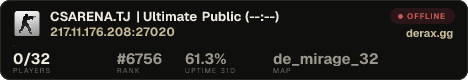 CSARENA.TJ | Ultimate Public (--:--)