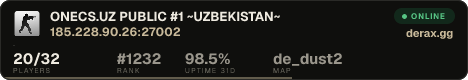 █ ONECS.UZ PUBLIC #1 █ ~UZBEKISTAN~ █