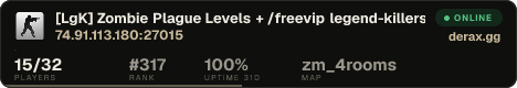 [LgK] Zombie Plague Levels + /freevip legend-killers.com