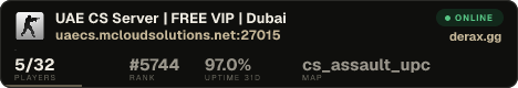 UAE CS Server | FREE VIP | Dubai